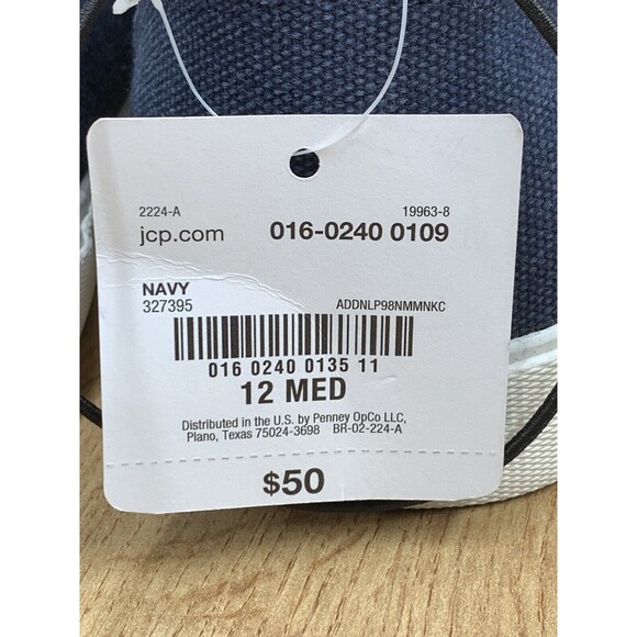 St John Bay Slip On Sneaker Shoes Men’s 12 M Blue Dry Cool Memory 016  0240 0109 - Picture 15 of 16